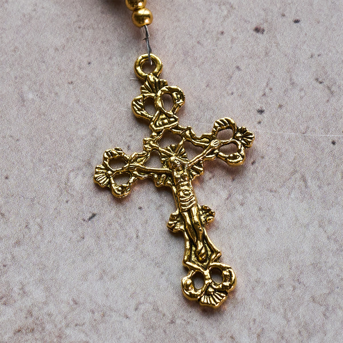 Royal Faith Purple Emperor Stone Custom Rosary with Personalized JESUS Letter