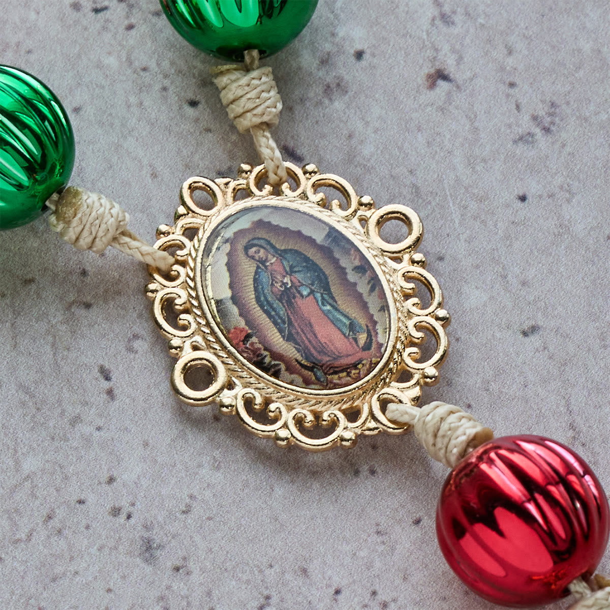 Christmas Pocket Rosary & Car Charm: Devotion & Festive Grace