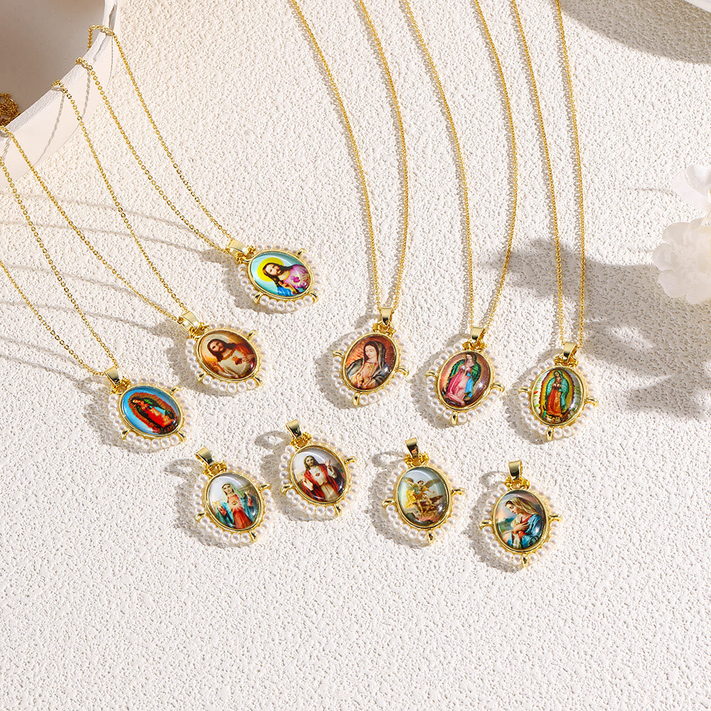 Sacred Icon Pendant Necklace: Gentle Faith Accent for Daily Wear