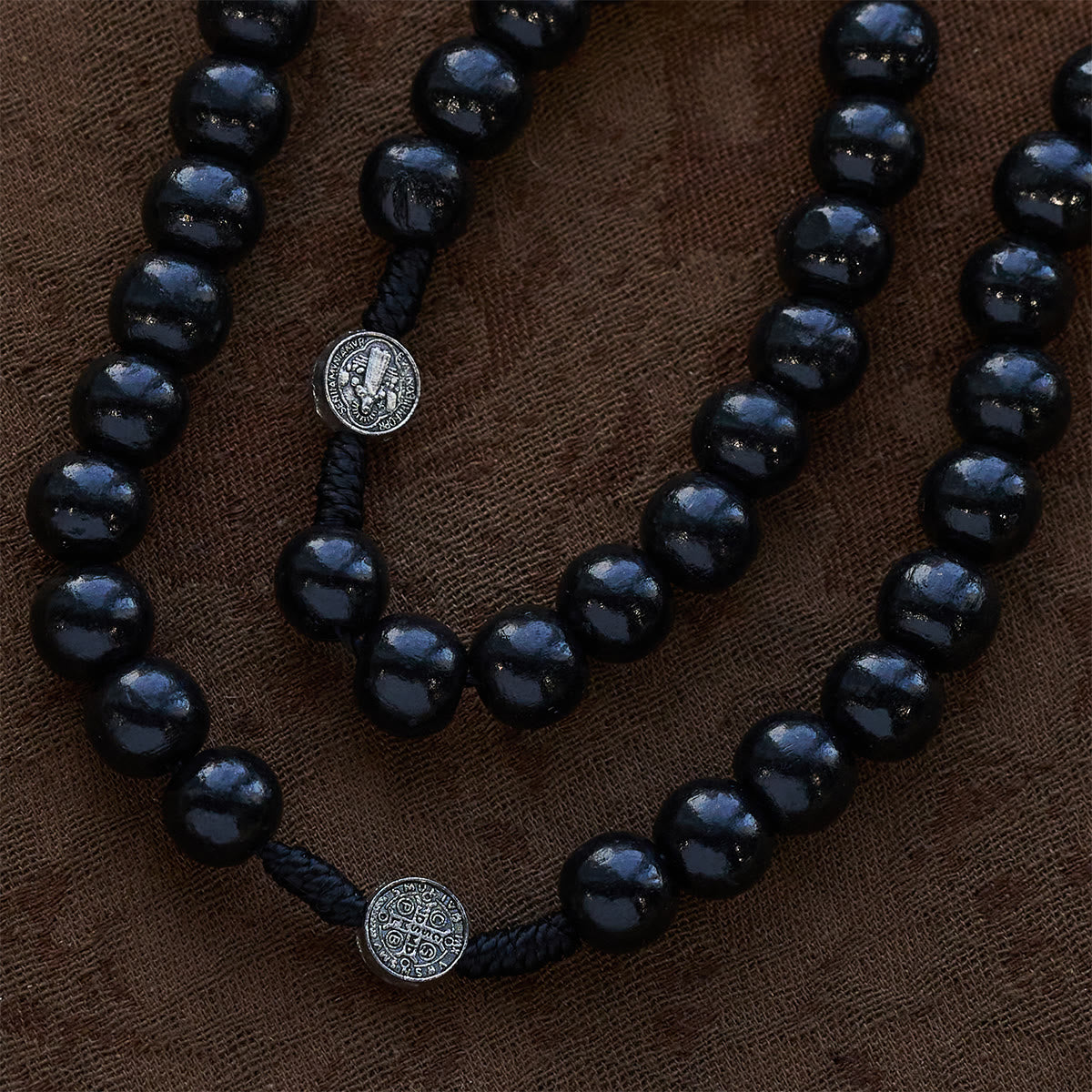Beaded Rosary with St. Benedict Medal: Tender Faith for Prayer Moments