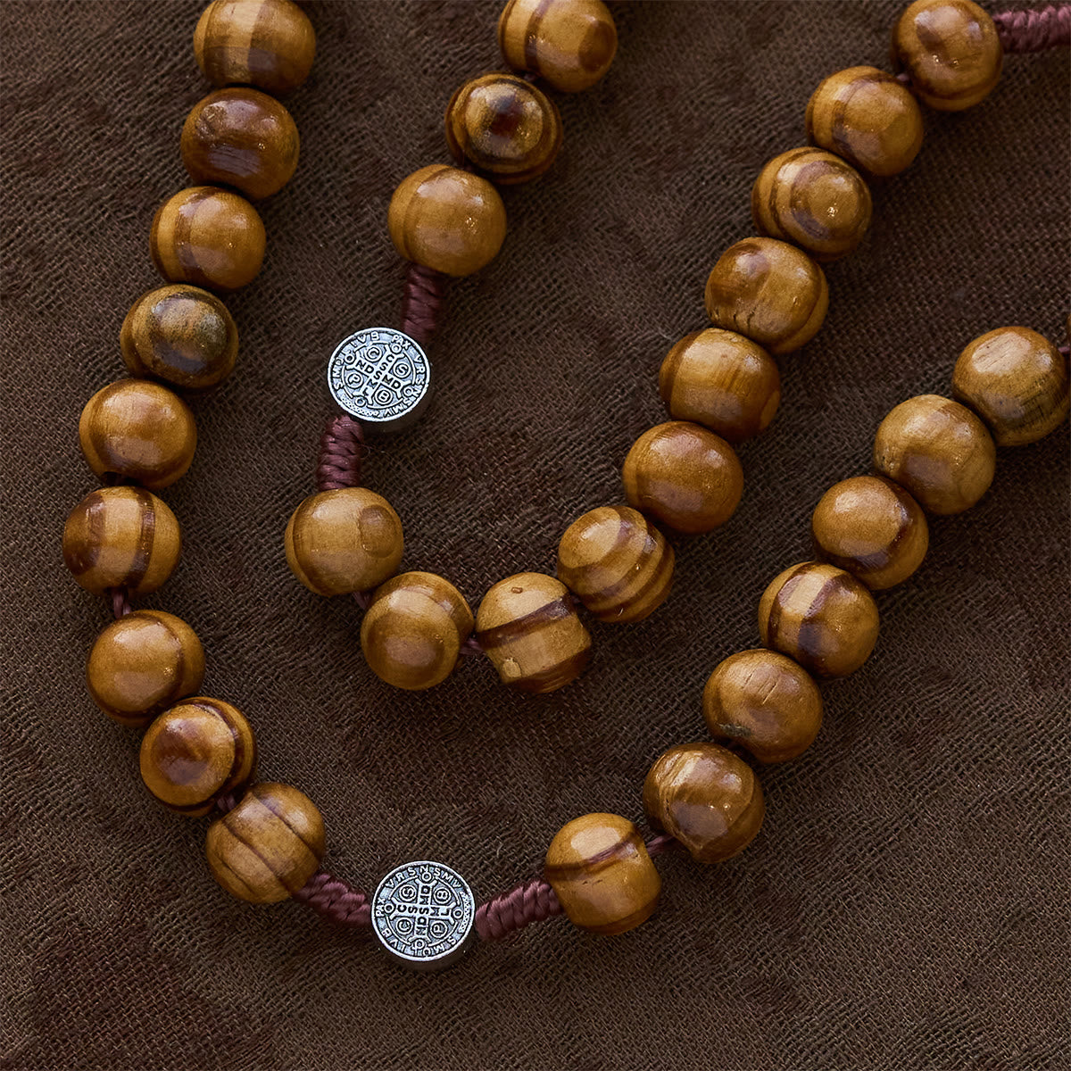 Beaded Rosary with St. Benedict Medal: Tender Faith for Prayer Moments