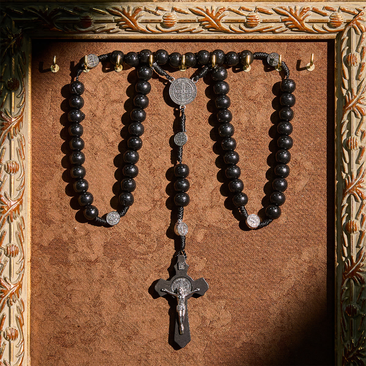 Beaded Rosary with St. Benedict Medal: Tender Faith for Prayer Moments