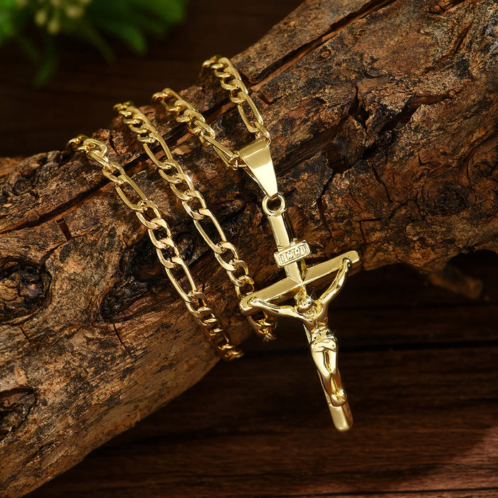 4-Styled Sacred Crucifix Necklace: Elegant Design & Faithful Reminder for Every Day