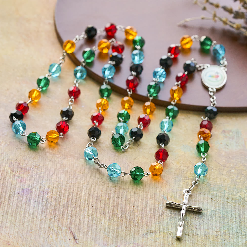 Colorful Bead Rosary: Thoughtful Gift of Devotion & Light