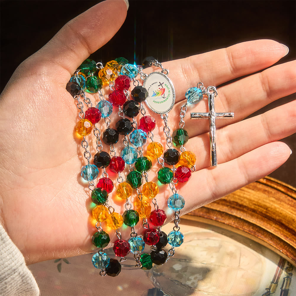 Colorful Bead Rosary: Thoughtful Gift of Devotion & Light
