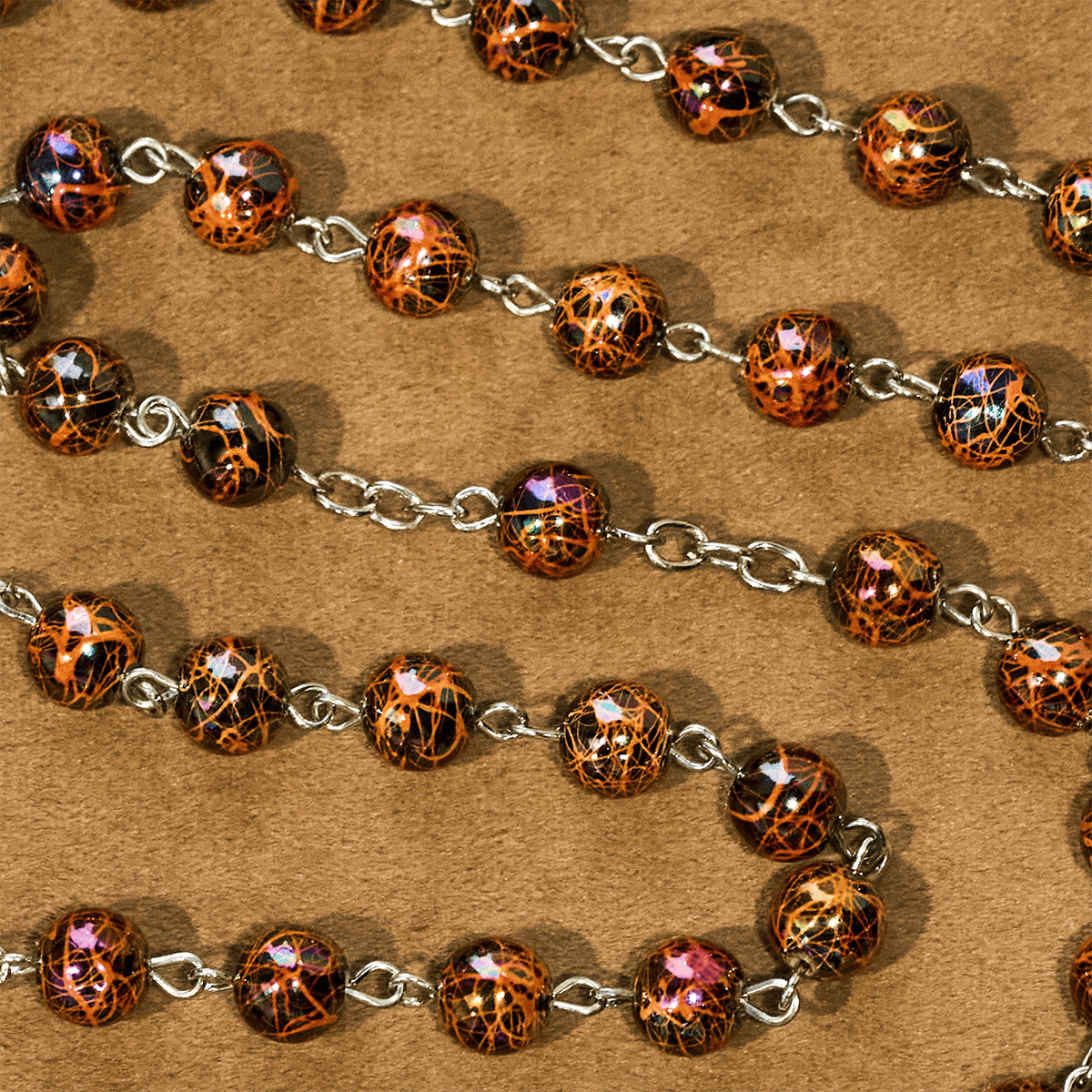 Iridescent Acrylic Faith Rosary: Luminous Comfort with Sacred Symbolism