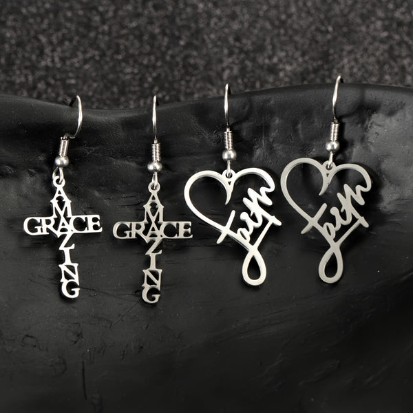 Cross & Grace Faith Earring: Delicate Belief for Daily Wear