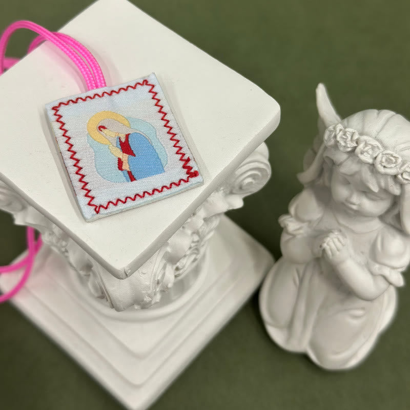 Sacred Jesus & Our Lady Scapular: Tender Reminder of Her Care