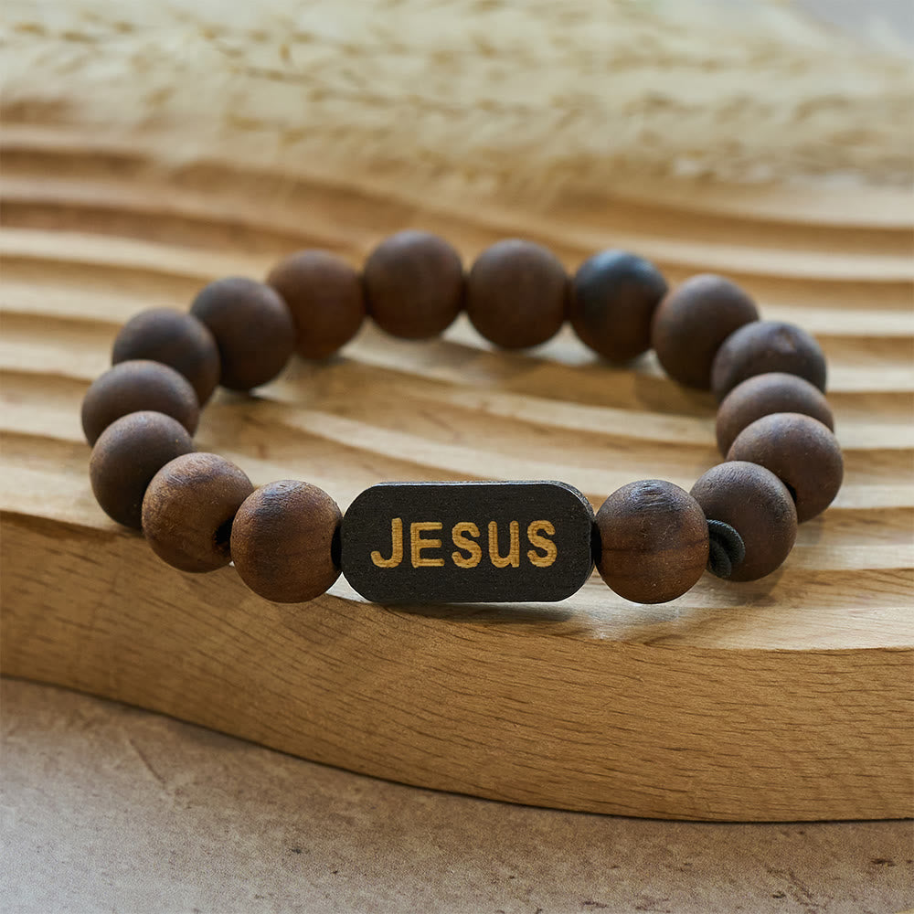 Jesus Wooden Bracelet Jewelry Gifts