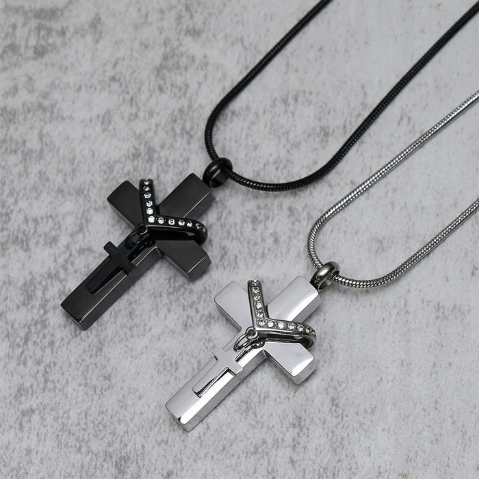 Detachable Inner Cross Necklace: Ground Your Faith in Love That Transcends