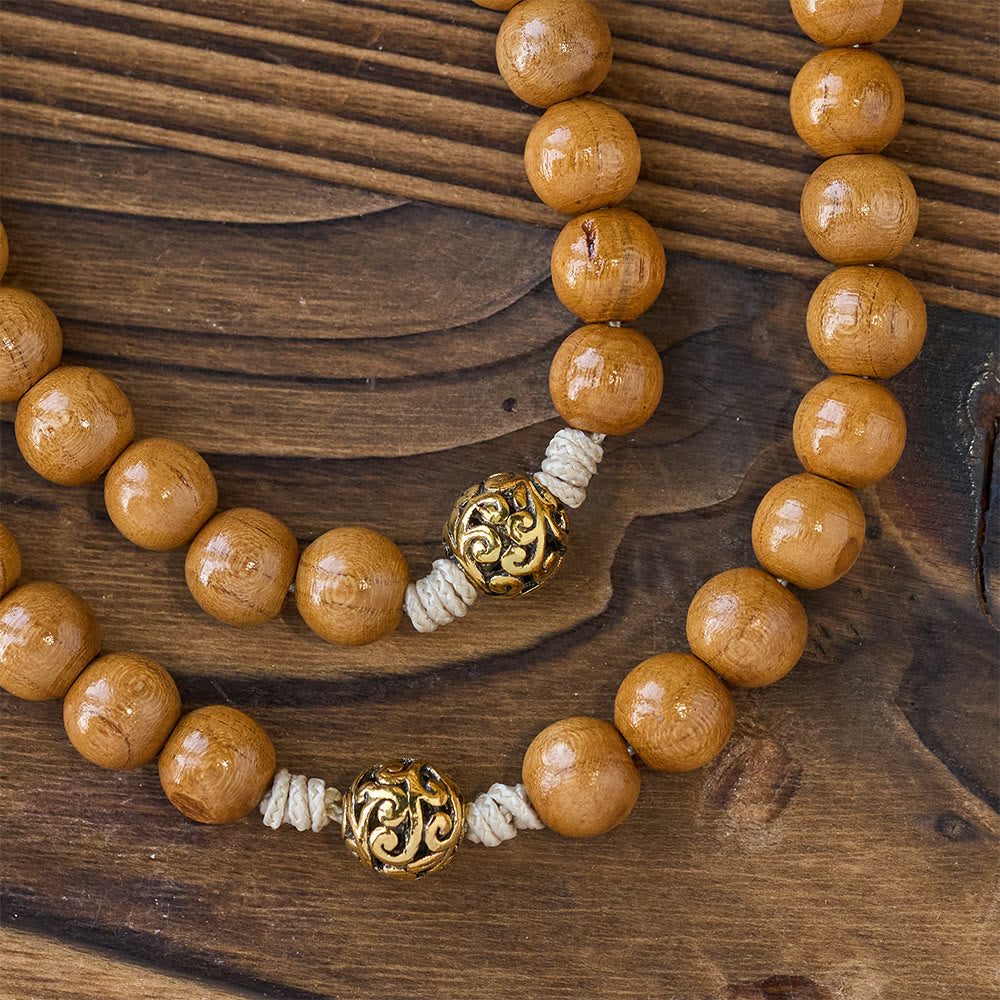 Holy Family & Crucifix of 10mm Olive Wood Bead Handmade Rosary for Holy Prayer