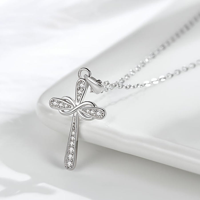 Infinity Cross Zircon Necklace: A Symbol of Christ’s Everlasting Love