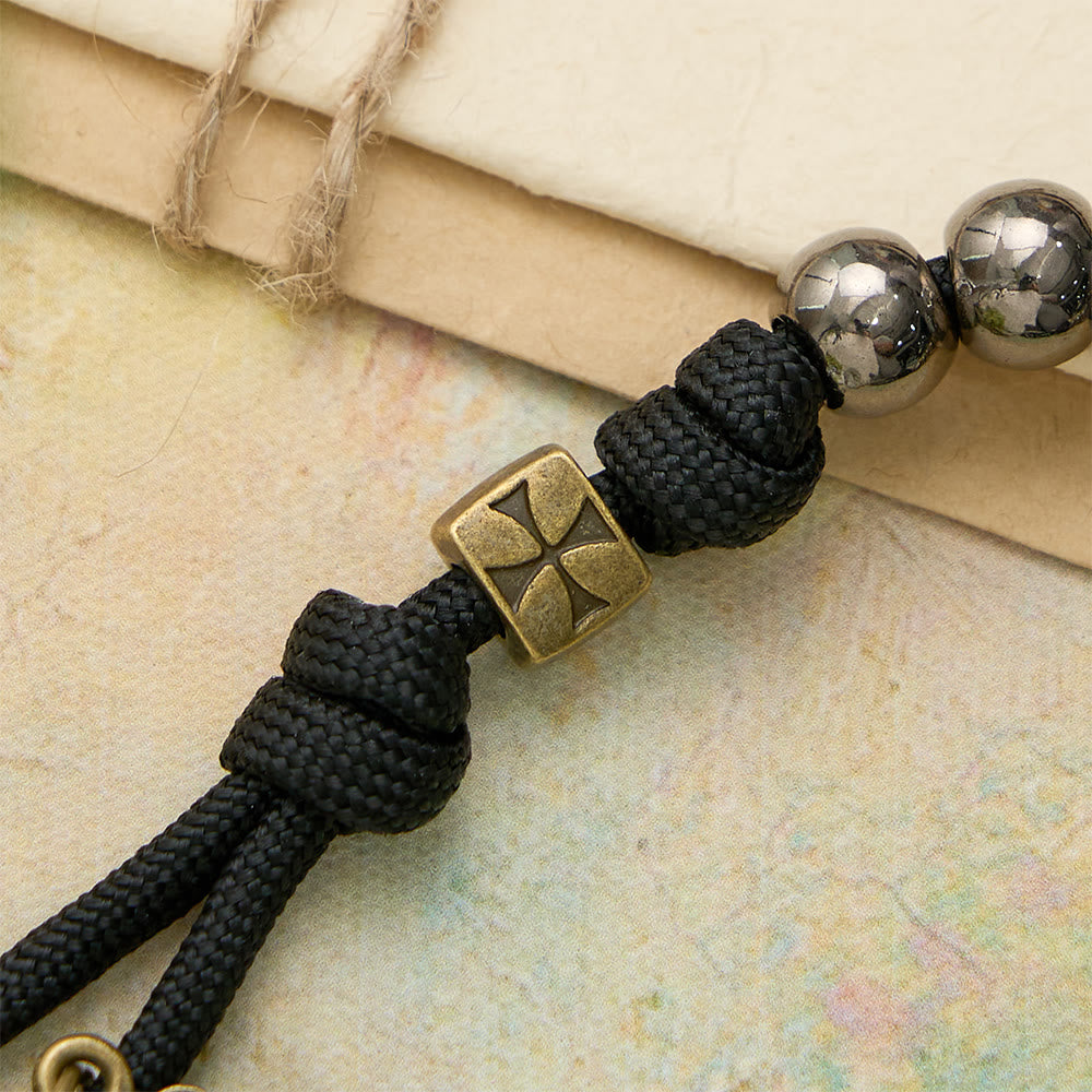 Paracord St.Benedict Pocket Rosary: Emblem of Unbreakable Faith & Protection