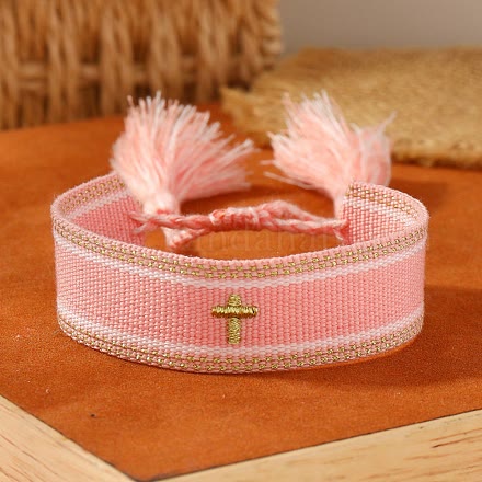 Sacred Cross Woven Tassel Bracelet: Elevate Your Faith With Sweet, Devout Style