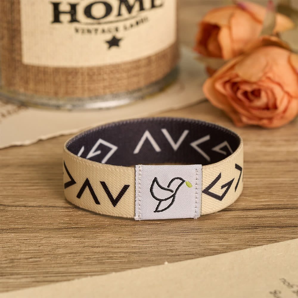 Tap-To-Read Scripture NFC Bracelet: Sacred Holy Dove Emblem Of Daily Devotional Reminder