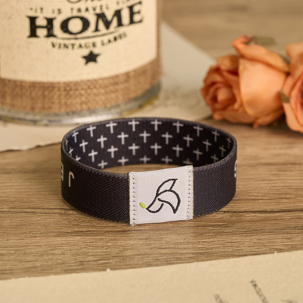 Tap-To-Read Scripture NFC Bracelet: Sacred Holy Dove Emblem Of Daily Devotional Reminder