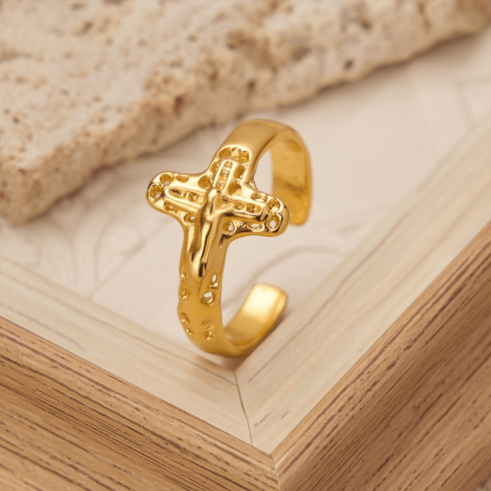 Crucifix Devotional Ring: Emblem of Redemption & Unwavering Faith