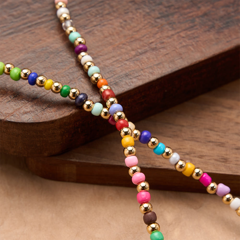 Two-Style Beaded Cross Necklace with Full-Pavé Zircon Crown Cross Pendant: A Symbol of Royal Divine Grace