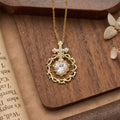 Golden Zircon Cross