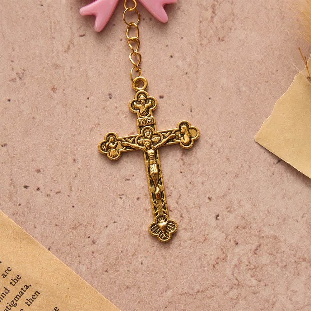 Our Lady of Guadalupe Pink Bow Rosary: Carry Her Gentle Blessings