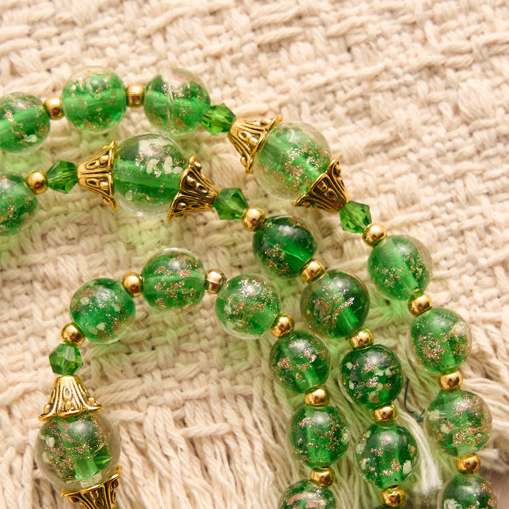 Emerald Glimmer St.Jude Rosary Honoring Saint Jude & Holy Eucharist