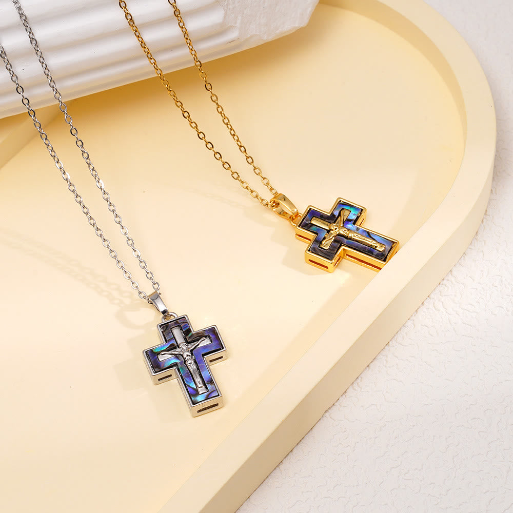 Layered Crucifix Cross Pendant Necklace: A Symbol of Redemption and Everlasting Grace