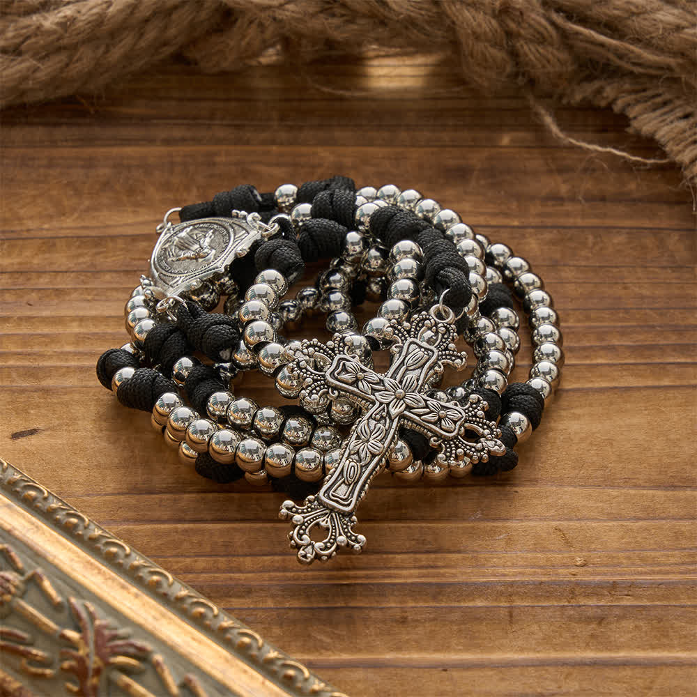 Rugged Plastic Beads Paracord 15-Decade Rosary: Carry Our Lady's Grace Wherever You Go