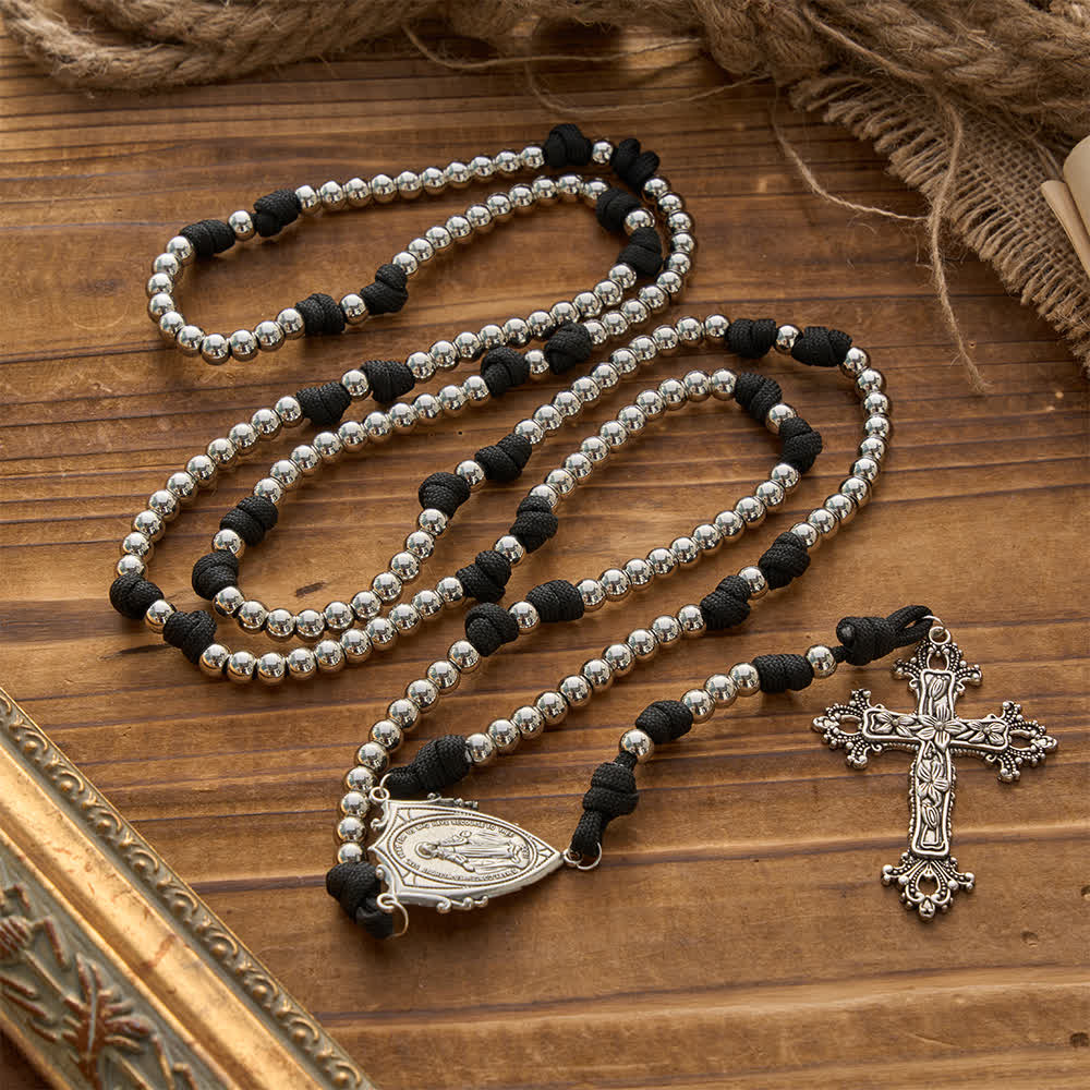 Rugged Plastic Beads Paracord 15-Decade Rosary: Carry Our Lady's Grace Wherever You Go
