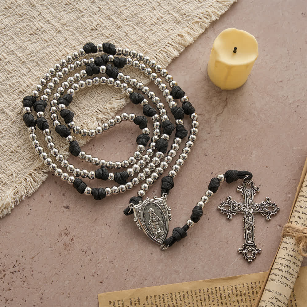 Rugged Plastic Beads Paracord 15-Decade Rosary: Carry Our Lady's Grace Wherever You Go