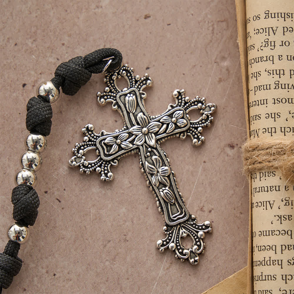Rugged Plastic Beads Paracord 15-Decade Rosary: Carry Our Lady's Grace Wherever You Go