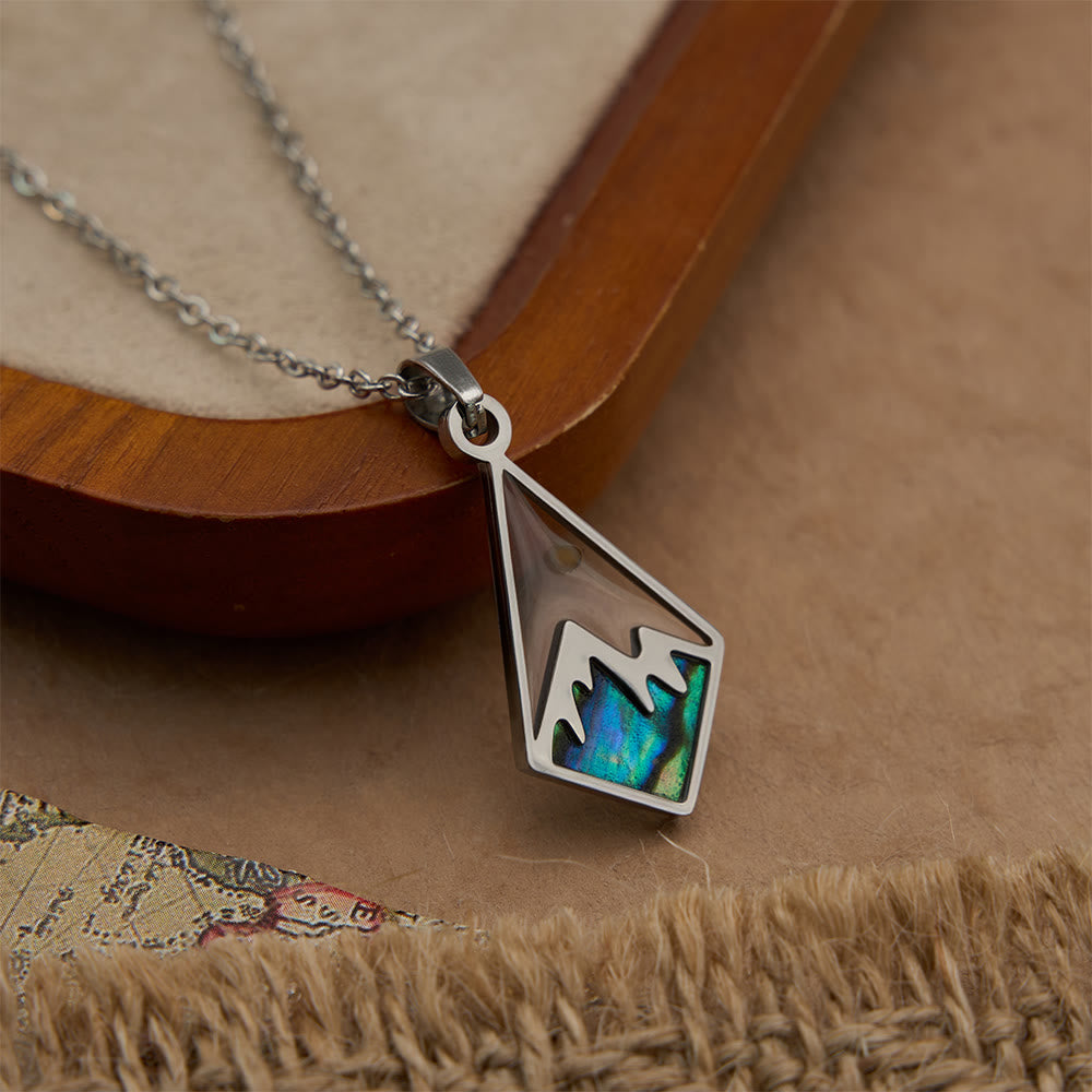 Modern Style Mustard Seed Faith Moves Mountain Pendant Necklace