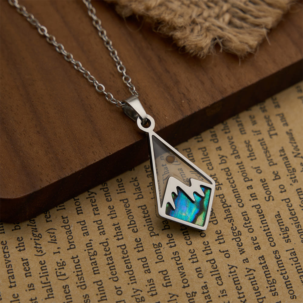 Modern Style Mustard Seed Faith Moves Mountain Pendant Necklace