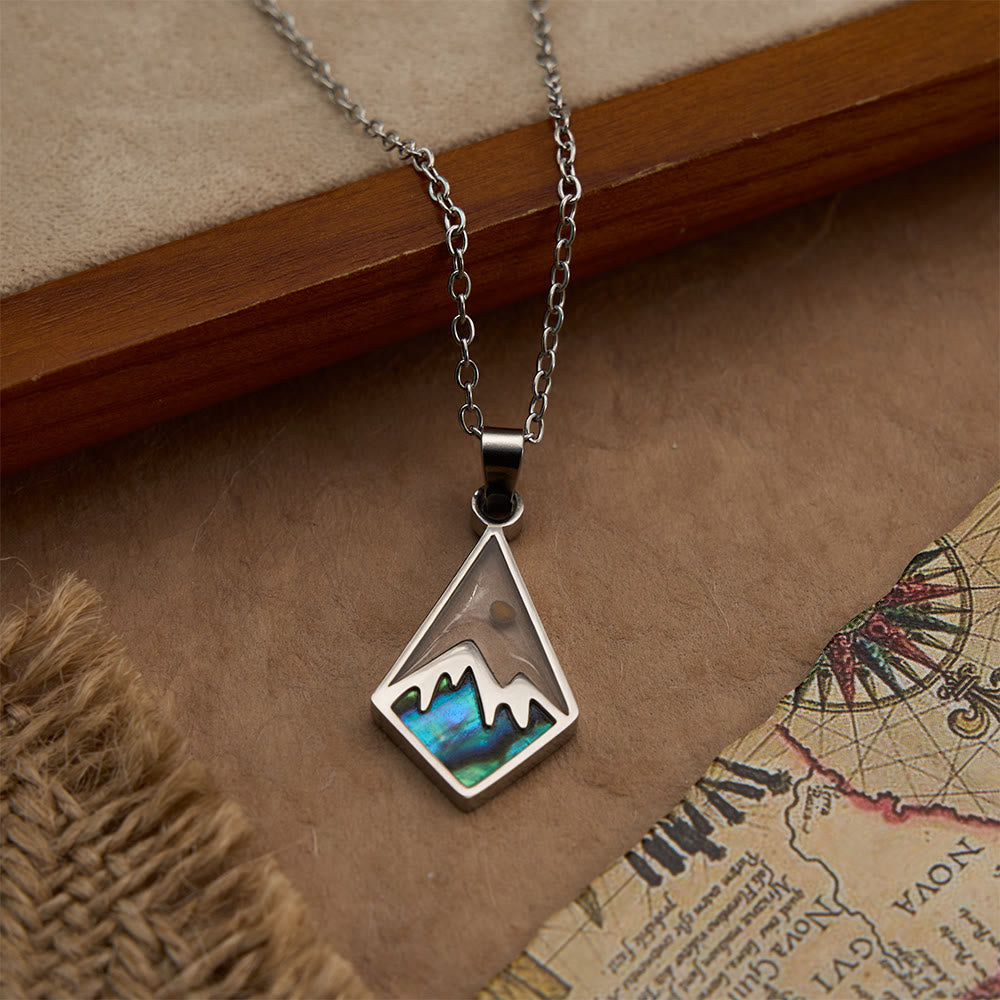 Modern Style Mustard Seed Faith Moves Mountain Pendant Necklace