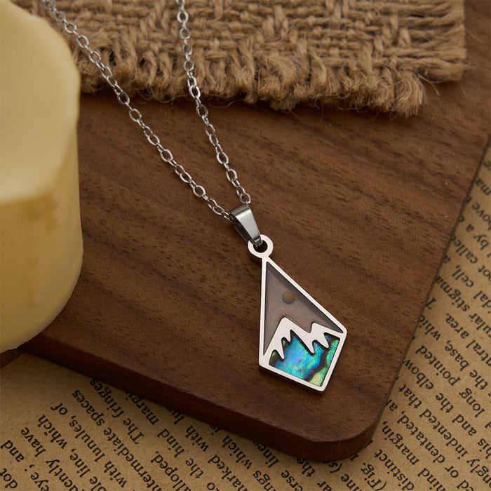 Modern Style Mustard Seed Faith Moves Mountain Pendant Necklace