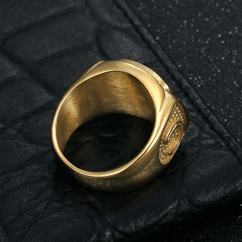 Framed Stone St. Jude Sculpted Signet Ring: Timeless Emblem of Steadfast Devotional Trust