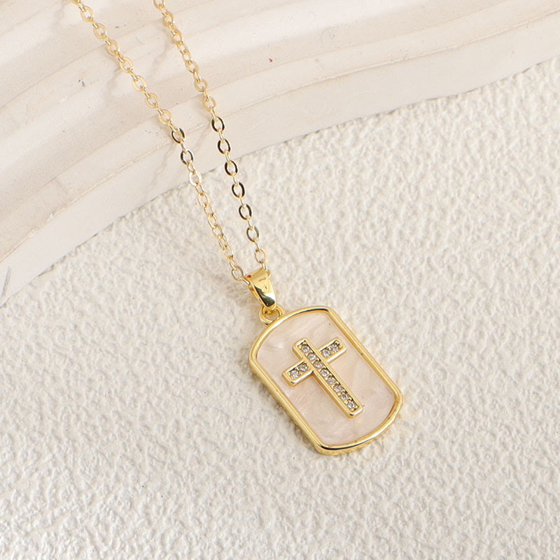 Minimal Multi-Style Cross Pendant Necklace: Timeless Emblem of Quiet Daily Prayer Blessing