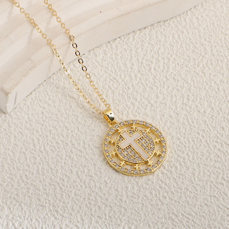 Minimal Multi-Style Cross Pendant Necklace: Timeless Emblem of Quiet Daily Prayer Blessing