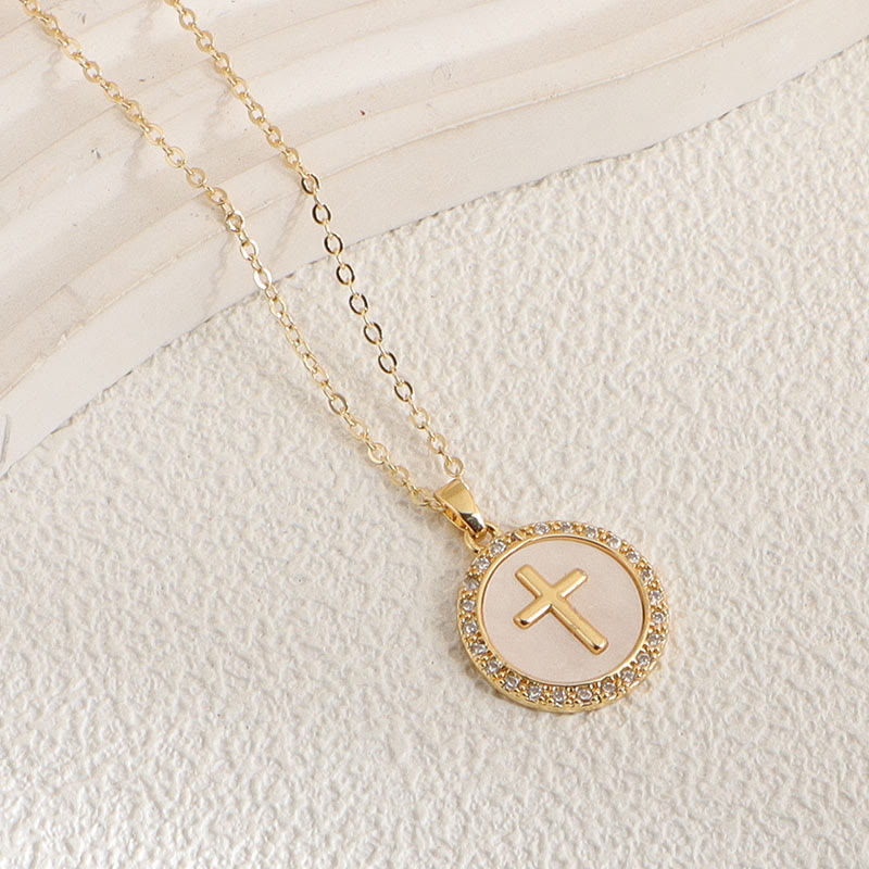 Minimal Multi-Style Cross Pendant Necklace: Timeless Emblem of Quiet Daily Prayer Blessing