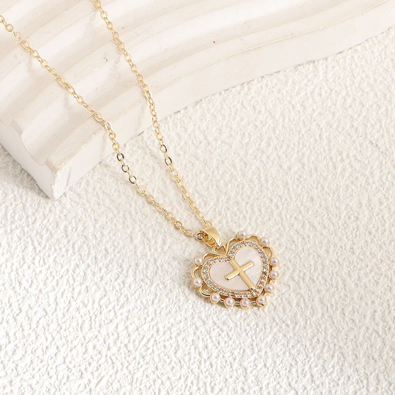 Minimal Multi-Style Cross Pendant Necklace: Timeless Emblem of Quiet Daily Prayer Blessing