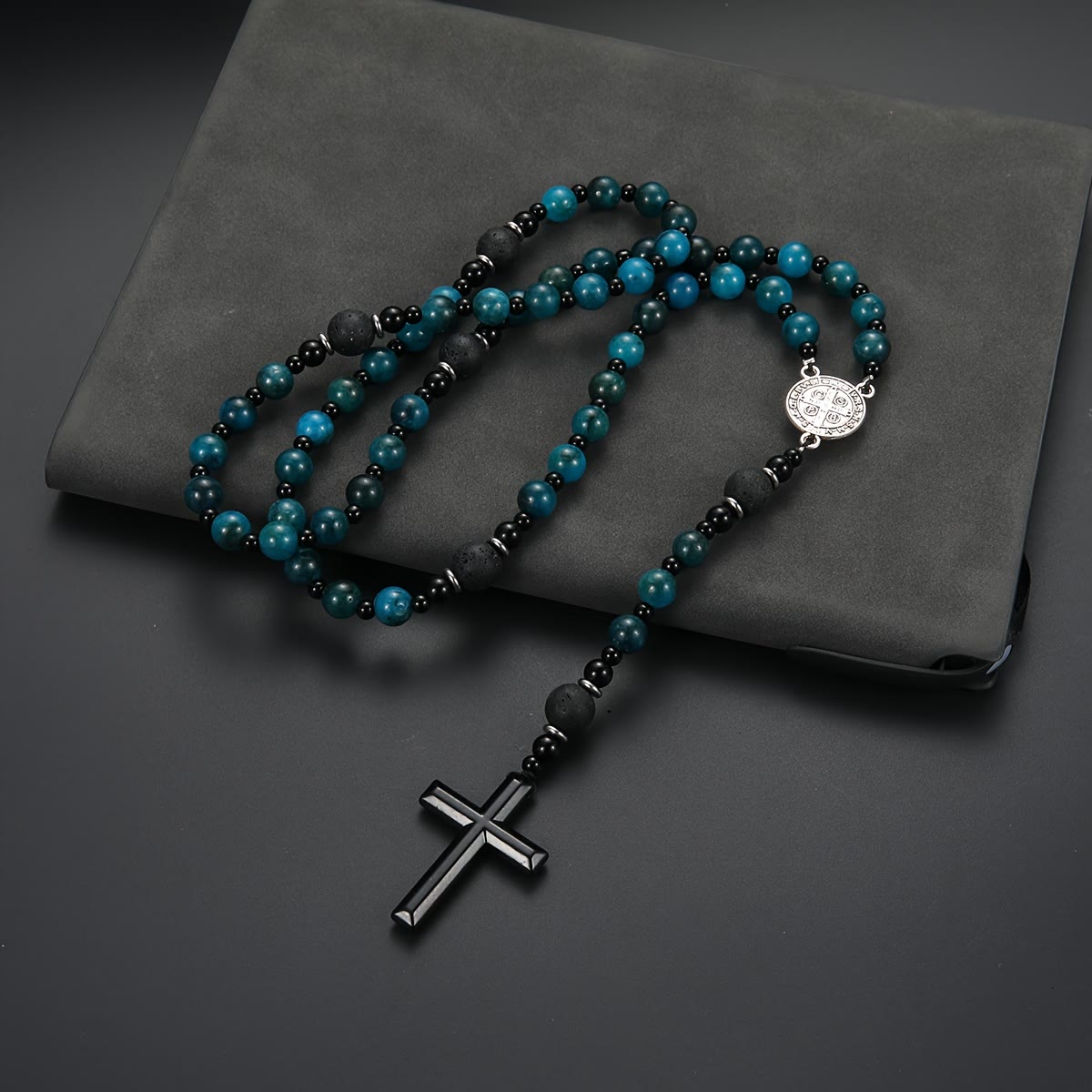 Blue Tiger's Eye Rosary: Timeless Emblem of Gentle Heavenly Guardianship