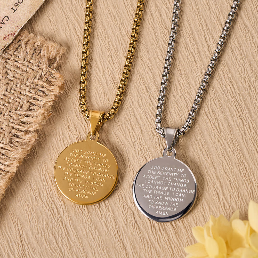 Crown Of Thorns Jesus Portrait Round Medal Box Chain Necklace: Timeless Emblem of Gentle Heavenly Guardianship
