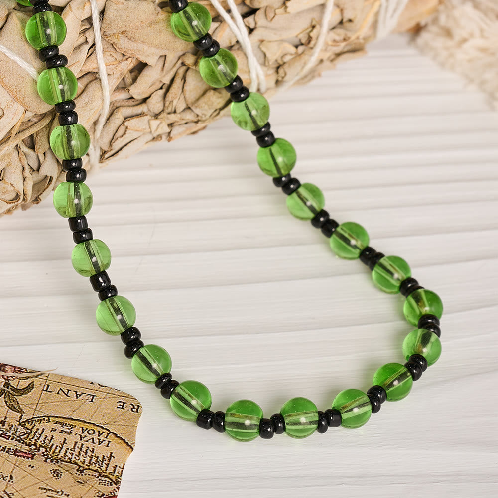 Relief‑Molded Holy Portrait Beaded Necklace: Token of Serene Divine Solace for Daily Devotion