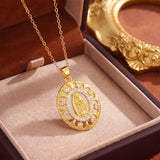 Floral Layer Openwork Oval