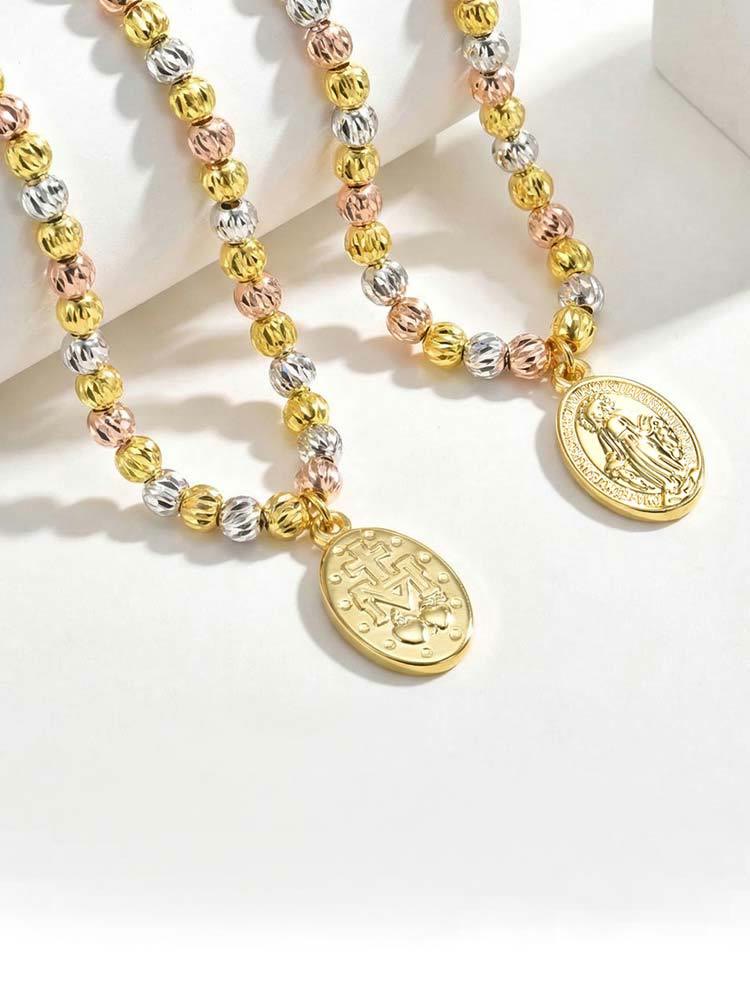 Textured Bead‑Chain Medal Bracelet: Token of Sustained Inner Fortitude