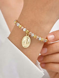 Miraculous Medal&Cross-Multicolor