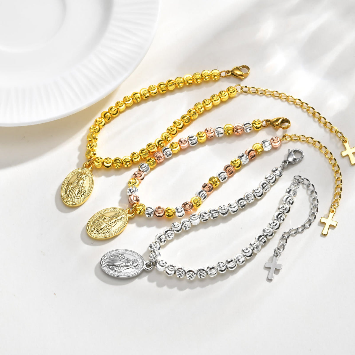 Textured Bead‑Chain Medal Bracelet: Token of Sustained Inner Fortitude