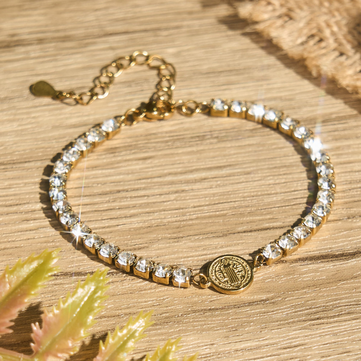 Polished St. Benedict Crystal Bracelet: Token of Abiding Celestial Guidance