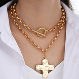 Layered Golden Cross