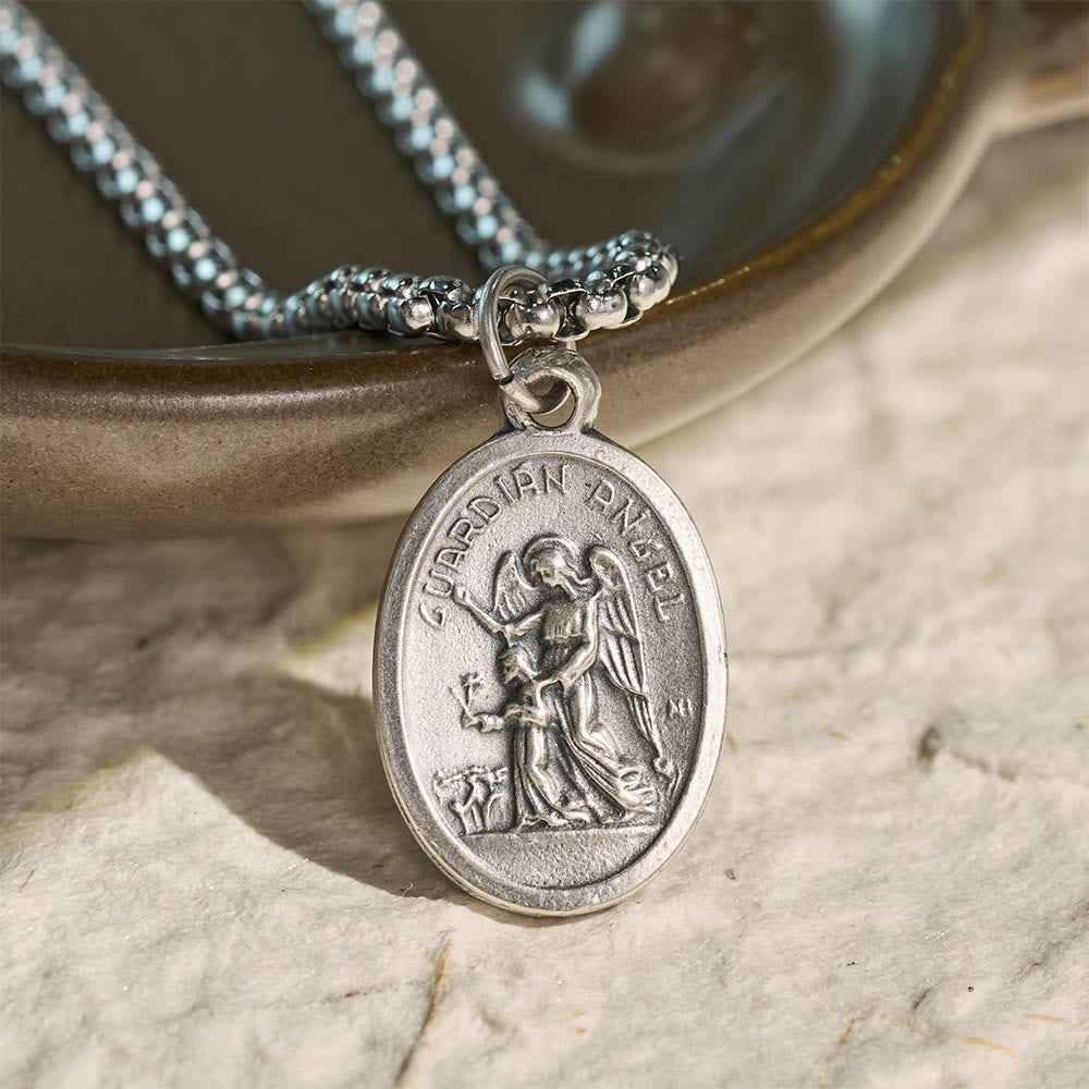 Oval Double Sided Sacred Image Medal Necklace: Bearer of Soft Sacred Serenity