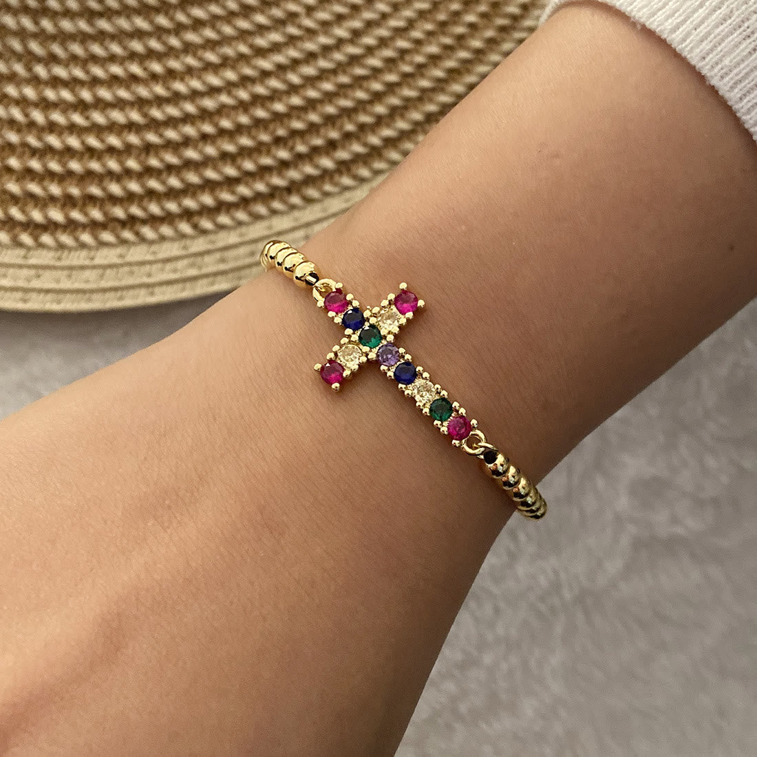 Multi‑Style Cross Charm Pull‑Cord Bracelet: Emblem of Abiding Spiritual Grace